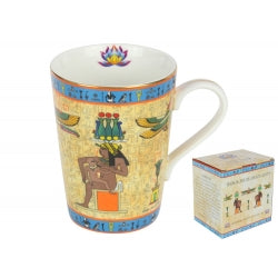 EGYPTIAN SEBEK-NET MUG IN GIFT BOX