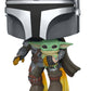 Star Wars: The Mandalorian - Mandalorian with the Child Jetpack Flying Pop! Vinyl