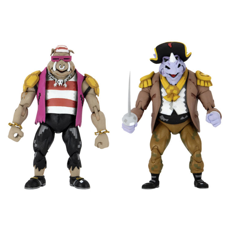 NECA : Pirate Bebop & Pirate Rocksteady 2 Pack (Teenage Mutant Ninja Turtles)