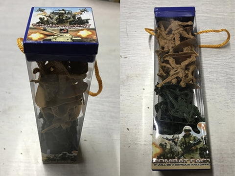 ARMY FIGURES IN ACETATE BOX 4.5-6cm 24pcs