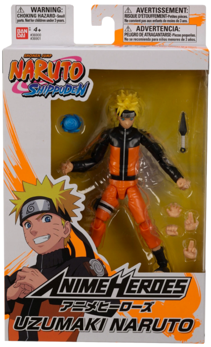 Naruto - Naruto Uzumaki Anime Heroes 6” Action Figure