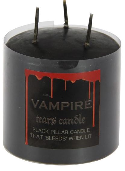 300 gram Vampire Tears Pillar Candle (Bleeds Red Wax)