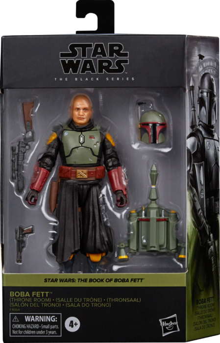 Star Wars: The Book of Boba Fett - Boba Fett (Throne Room) Black Series Deluxe 6” Scale Action Figure