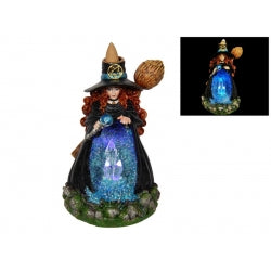 Witch light up crystal cave back flow incense holder