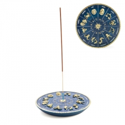 ZODIAC DESIGN DISH INCENSE BURNER