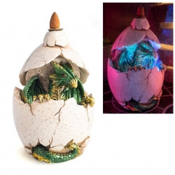 Hatching dragon in led egg backflow
