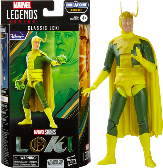 Loki (2021) - Classic Loki Marvel Legends 6” Scale Action Figure (Khonshu Build-A-Figure)
