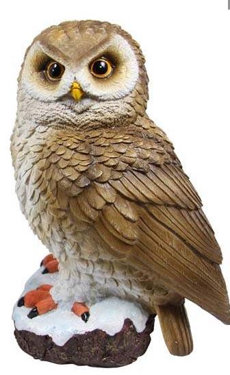 26cm Realistic Owl on Base