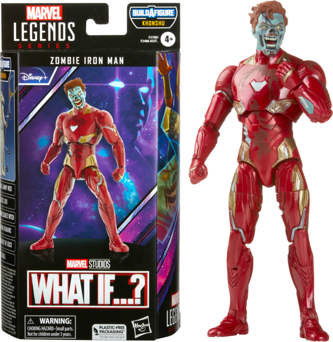What If...? - Zombie Iron Man Marvel Legends 6” Scale Action Figure (Khonshu Build-A-Figure)