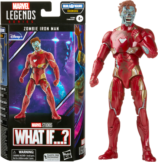 What If...? - Zombie Iron Man Marvel Legends 6” Scale Action Figure (Khonshu Build-A-Figure)