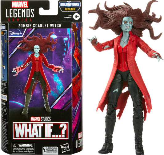 What If...? - Zombie Scarlet Witch Marvel Legends 6” Scale Action Figure (Khonshu Build-A-Figure)